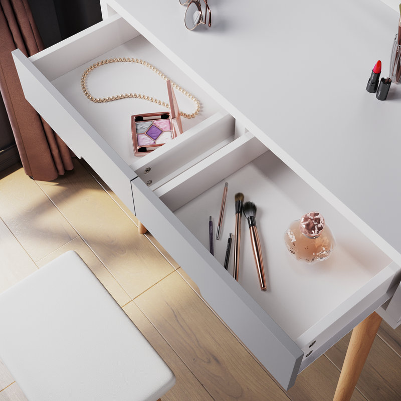 Bulah Dressing Table with Mirror