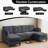 88.6" U-Shape Corduroy Sectional – 2 Movable Ottomans, Cloud-Like Comfort-1074855953