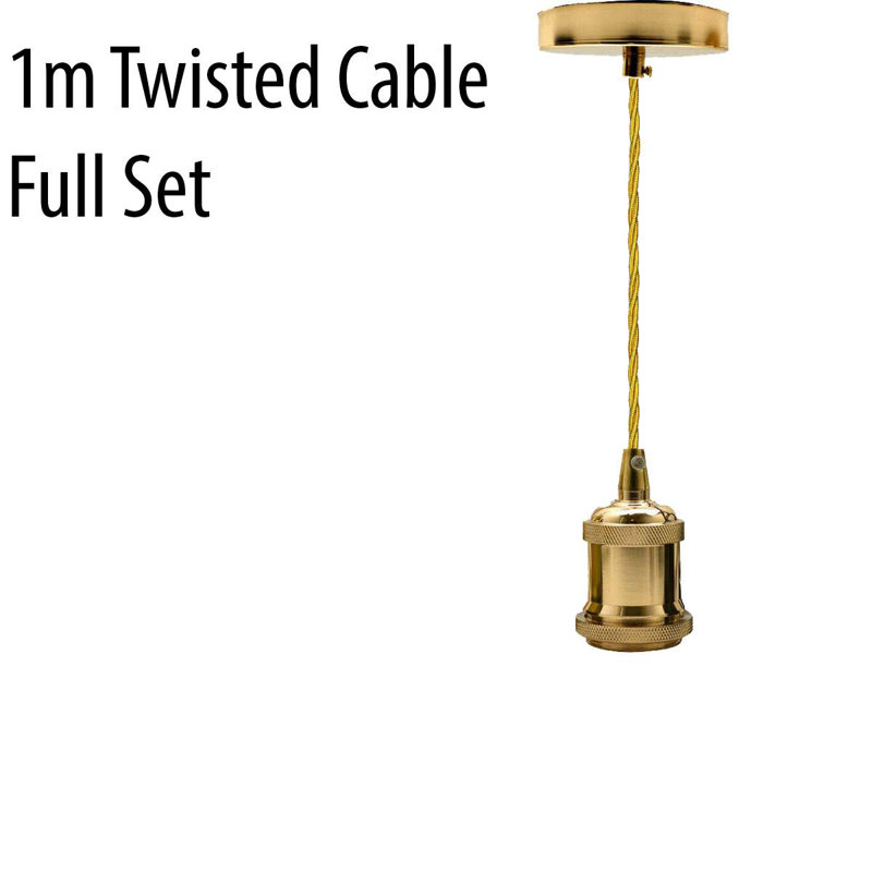 Simoni 1 - Light Simple Pendant, French Gold