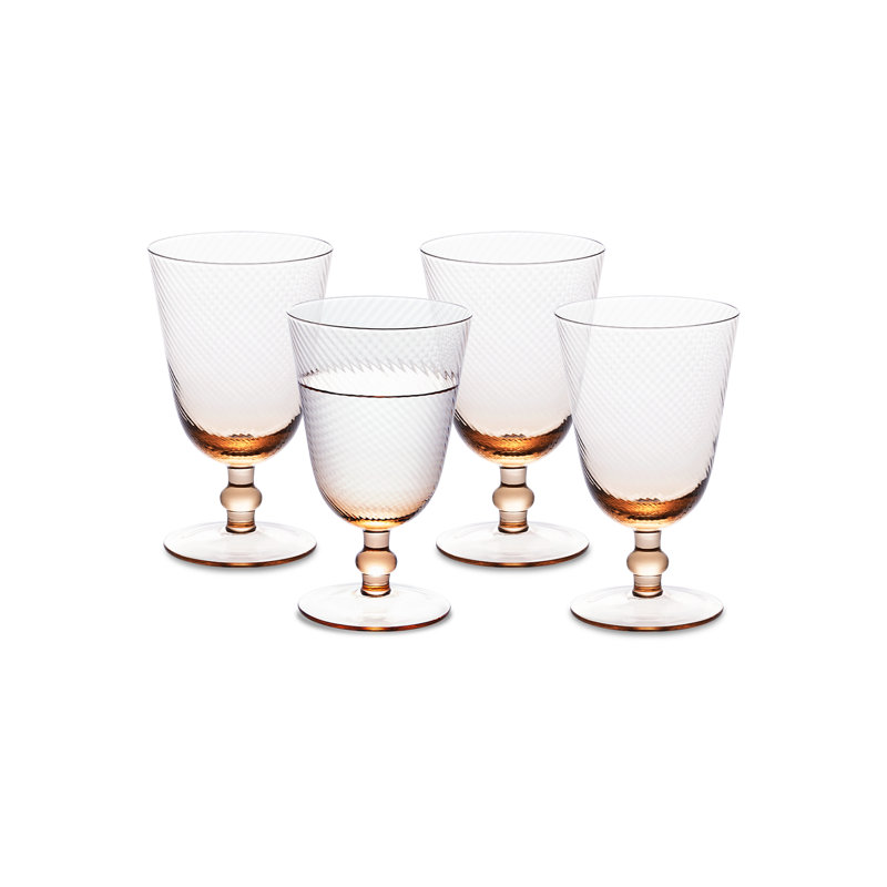 Zest Fluted Goblet Set Of 4