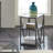 Collingdale Glass Shelf End Table with Storage