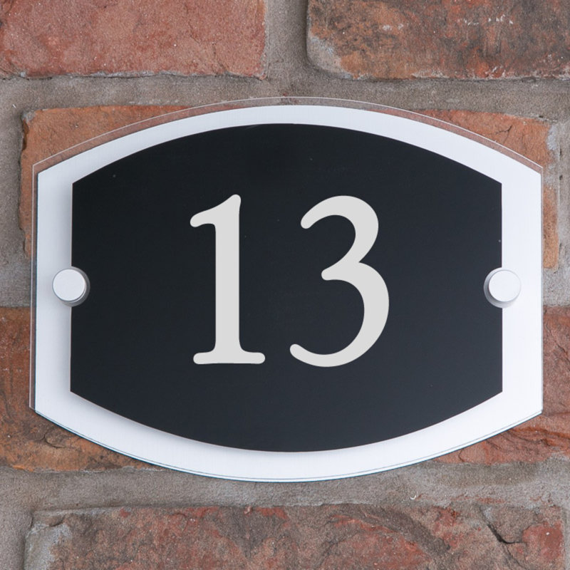 Sigfried 15cm H Plastic House Number, 13