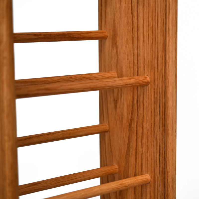 Dowel-Style Wooden CD Rack - 04 Series, Unfinished, 66.5" H x 12.5" W x 7.25" D