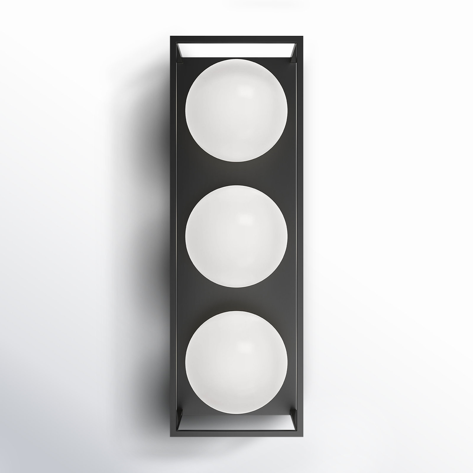 Davida 3 Light Rectangle Outdoor Wall Light