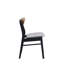 Chaises de salle à manger rembourrées avec dossier en bois Bruno Linen