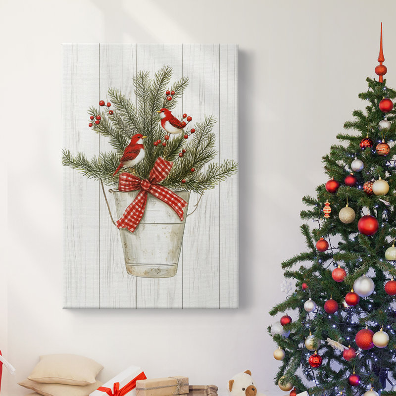 Art des Fêtes de Noël - Toile tendue avec châssis L XXVI, H 18 po x l 12 po