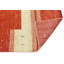 Hand Knotted Wool Striped Area Rug in Red/Beige-597684503