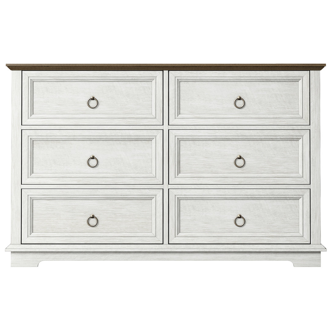Brianda 47" W Buffets Cabinet w/6 Drawers, Rustic Wood Sideboards Cabinets for Kitchen,Living Room Winston Porter
