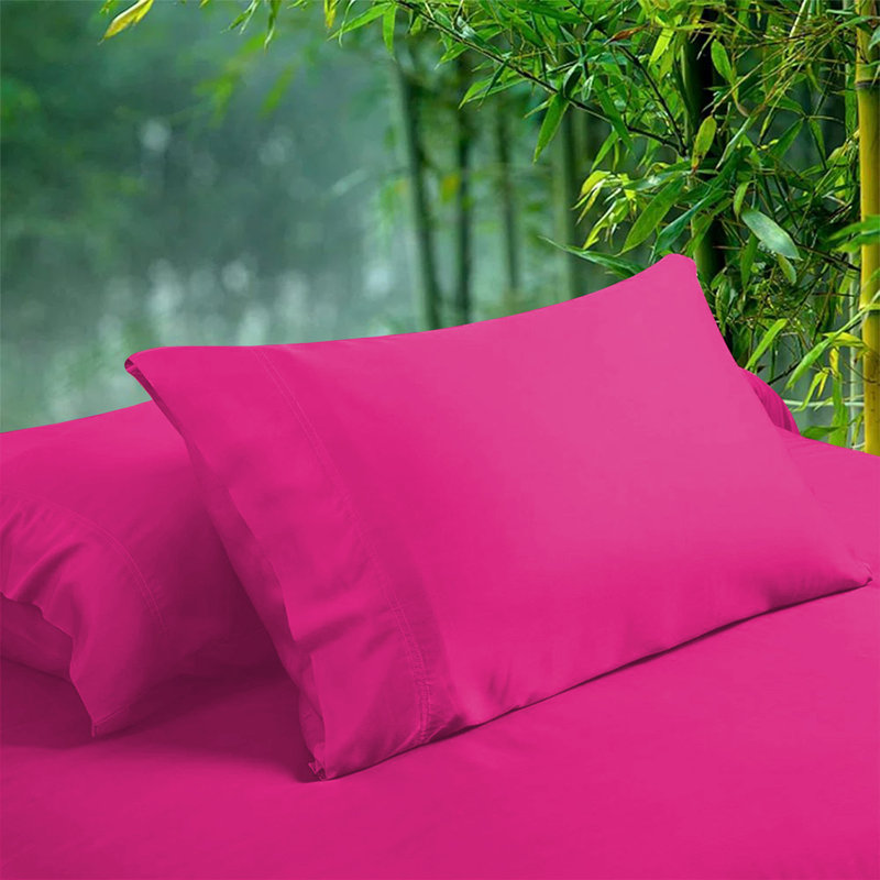 Macklan Microfibre Brushed Pillowcase - Set of 2, Pink