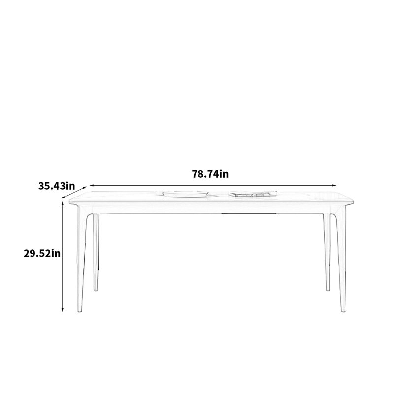 Lawrence, 29.52"H x 78.74"L x 35.43"W