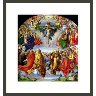 Le retable de la Toussaints Landauer (huile sur panneau) par Albrecht Dürer - Impression sur toile