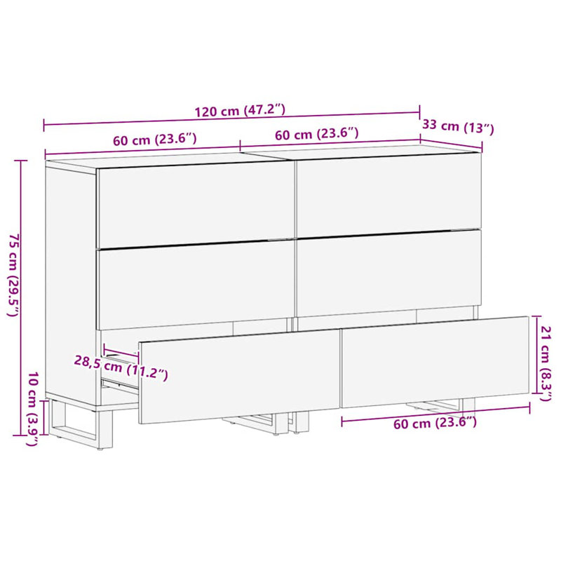 60cm Sideboard