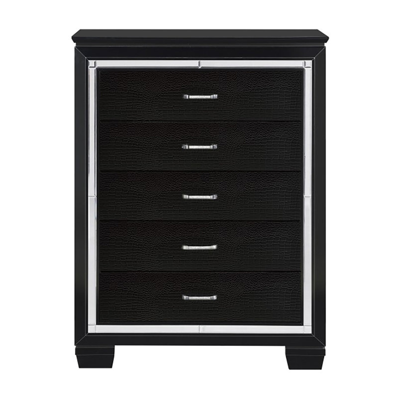 Oscar 38'' W 5 - Drawer Dresser, Black