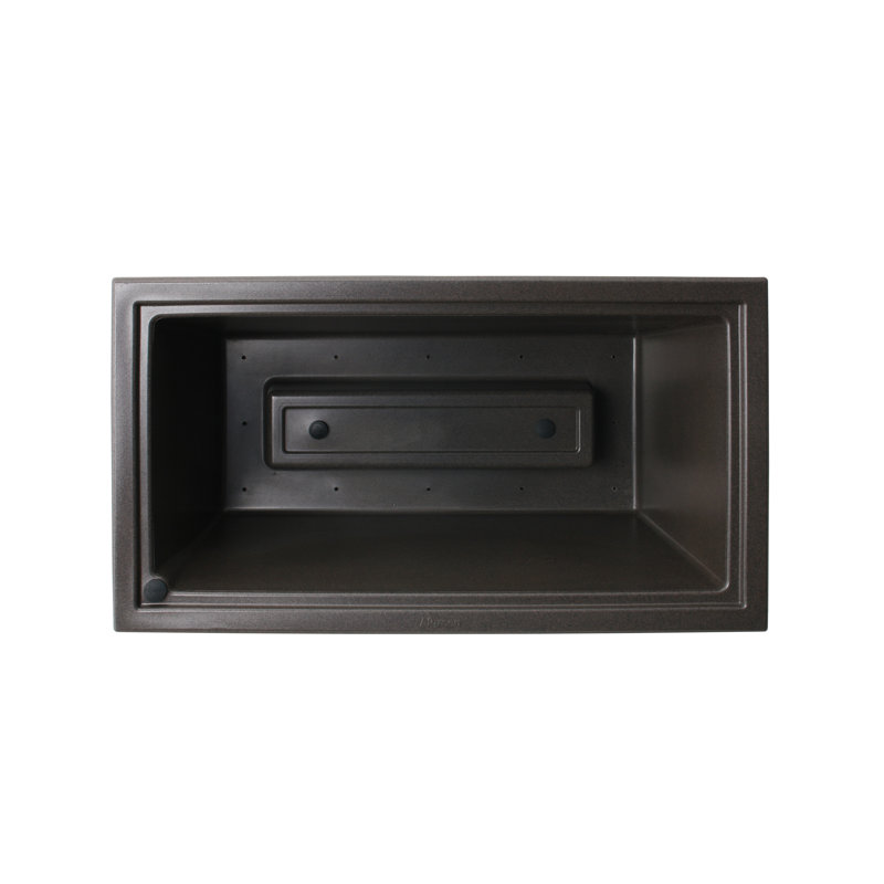Covington Plastic Planter Box, Brownstone