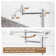 CASAINC Pot Filler Kitchen Faucet with 2 Handle