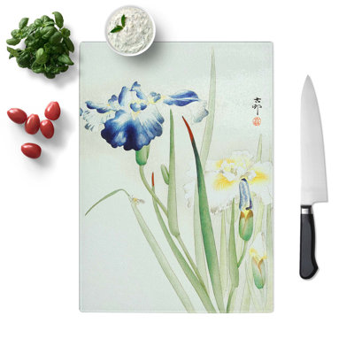 Glass Irises by Ohara Koson Chopping Board