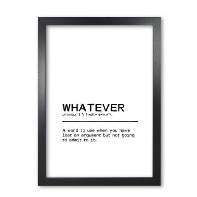 Whatever Lost - Print