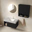 Ensemble de meuble-lavabo flottant 36 po avec armoire de rangement 26 po Flutehaven-138218524-138218527-138218528