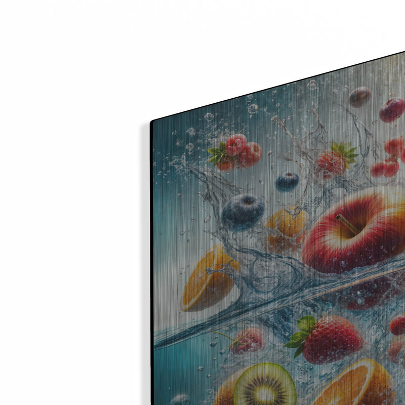  'Fruit Water' by Rey Klimt Metal Wall Art, 48" x 24"