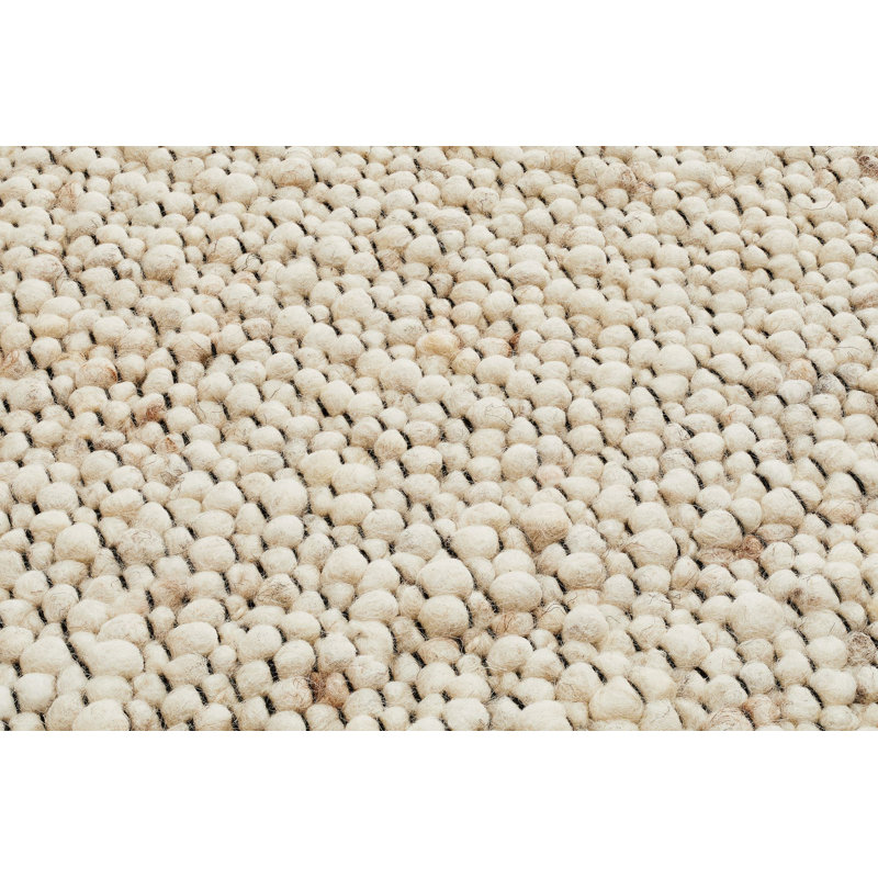 Amsterdam Wool Hand Woven Area Rug, Beige, Rectangle 200 x 250cm