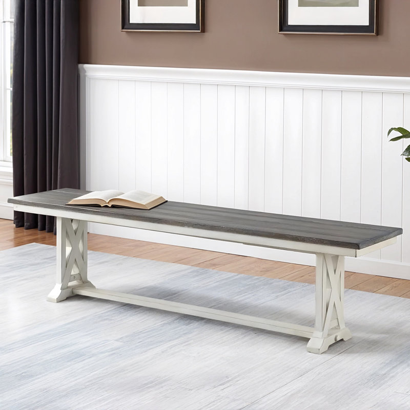 Demaj Dining Bench, Brown/Cream