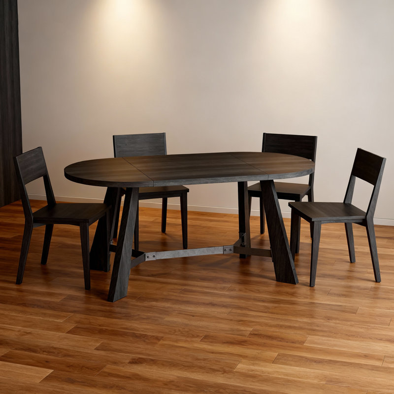 70.86" Dining Table for 6-8 People, Wood Kitchen Table, Rustic Dinner Room Table with Sturdy Tapered Legs, Home Furniture Kitchen Table for Kitchen, Living Room (Black)