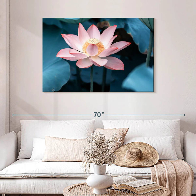 Harnek Midnight Lotus, 30" H x 45" W