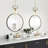 Elodia 2 - Light Knurled-brass Kitchen Island Pendant Light(Bulb Included)-2114110000