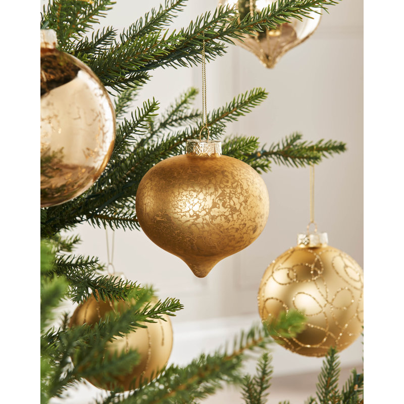10.8cm Solid Colour Plastic / Acrylic Bauble, Pale Gold