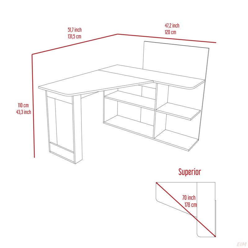 Computer Desk Mohave, Office (Desk), Gray