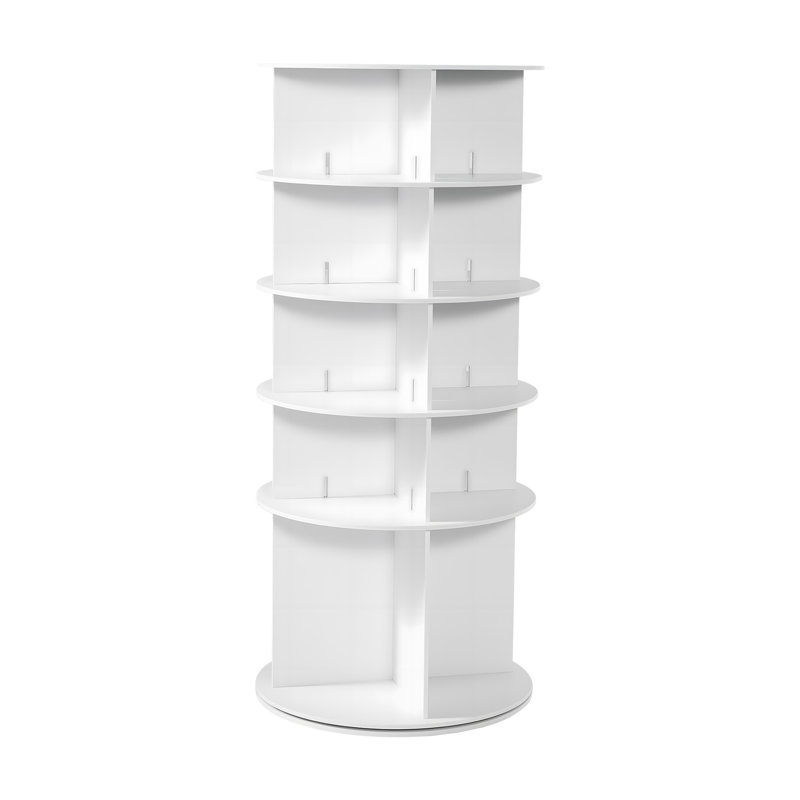 5-Tier Rotating Shoe Rack Tower, 360° Spinning Round Carousel Organizer for Entryway & Closet