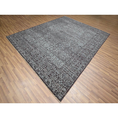 9'0" x 12'2" New Hand Knotted Red Wool Rectangle Oriental Rug - MOA10276550