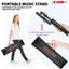 5 Core Music Stand for Sheet Music - Portable, Adjustable, Folding Tripod - Black, Higher Version
