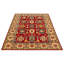 Tapis unique en laine noué à la main 6 pi 9 po x 9 pi 9 po nouvel âge Ogg