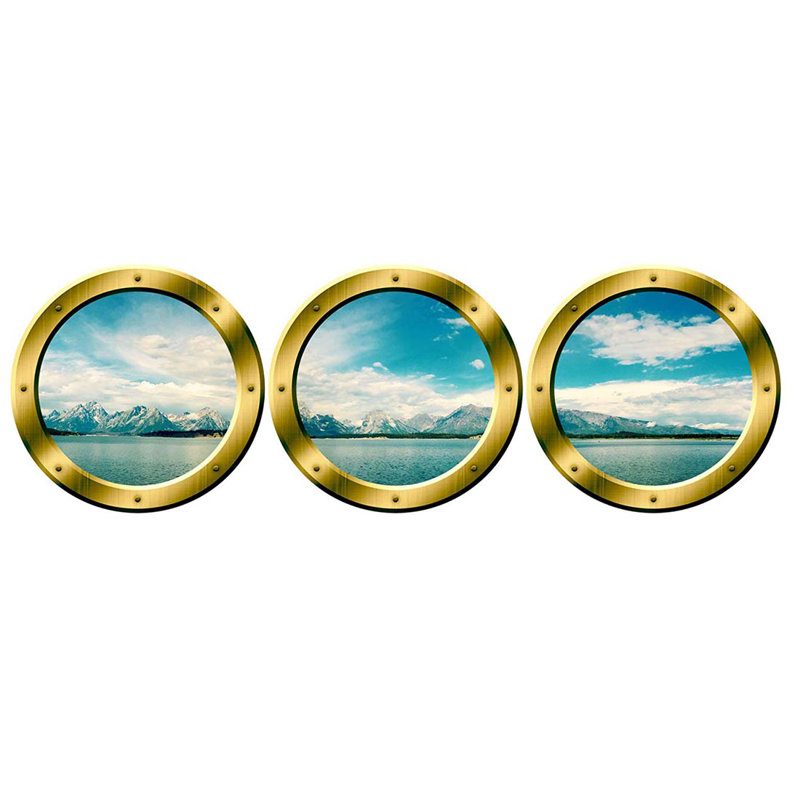 Landscape & Nature Wall Decal, Gold, 20" H x 20" W