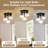 3-Light Semi Flush Mount Ceiling Light, Modern Matte Black Crystal Fixture For Kitchen, Entryway & Bedroom-798157025