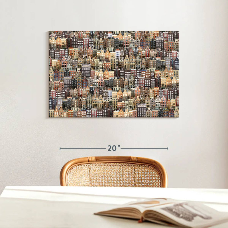 Paysage urbain Sirci Amsterdam, H 16 po x l 24 po