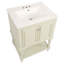 Meuble-lavabo de luxe moderne 24 po avec lavabo en céramique, armoire de salle de bain avec tablette ouverte et rangement fermé-2023942580