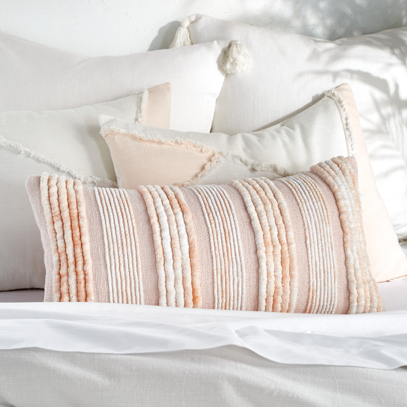 Blush and White Cotton King Comforter Set