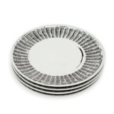 Line Drawing Handmade Porcelain Dinner Plate