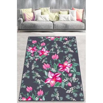 Antibacterial Hall Carpet, 100% Polyester, 39.4 x 59.1 inches | 10 mm Pile Height, 700 g/m² | Non-Slip Underside, Machine Washable at 86°F | Durable & Easy to Maintain for Home Entryways & Living Spaces