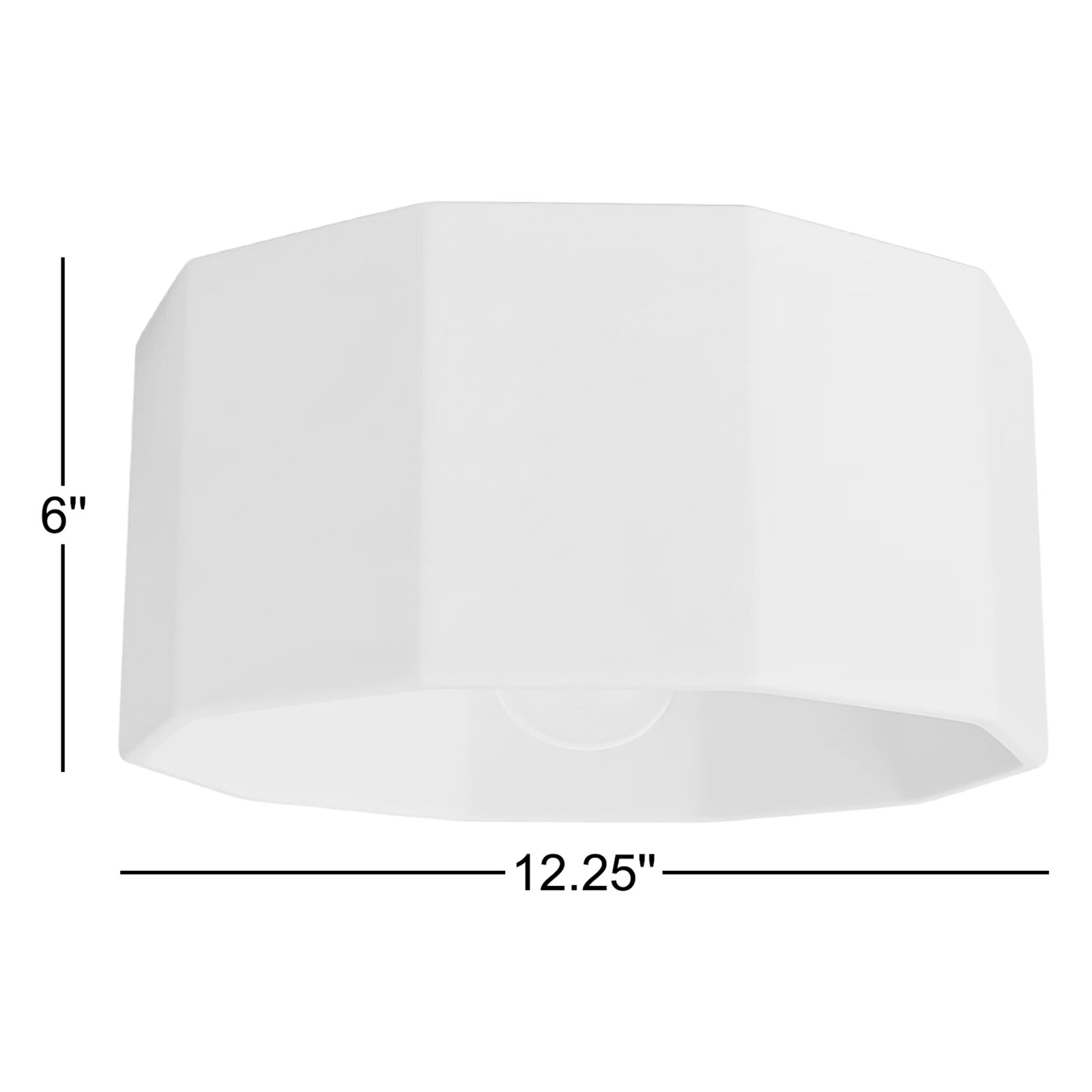 Logan 12" Single Light Flush Mount, Matte White