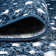 Allerie Animal Print Navy/Cream Area Rug