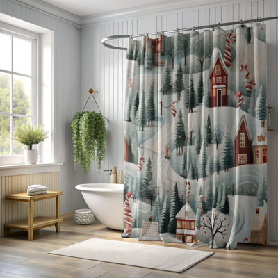 Rideau de douche Candy Route - Premium