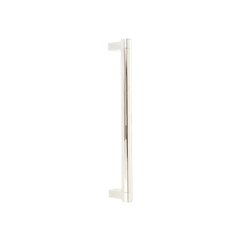 Emtek Select Appliance Pull Rectangular Stem & Smooth Bar, (GBTB), Polished Nickel, 18"