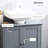 Gray Under Sink Bathroom Storage Unit. 2 Doors & Adjustable Shelf. Save Space. Build. Can Hold Up To 33 Lbs. 23.5" X 11.4" Cabinet Sink, Gray. Extra With Space Saving U-Shape. Shelf Inside. , Lbs