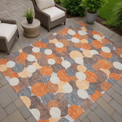 Machine Washable Indoor/Outdoor Chantille ACN2450 Geometric Rug