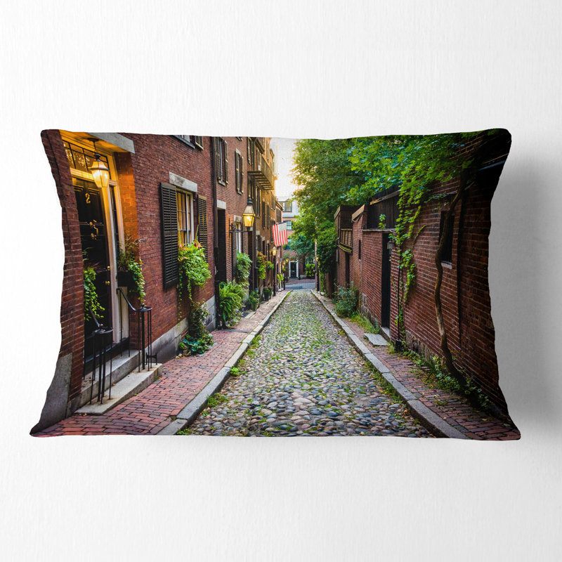 Coussin Acorn Street Massachusetts