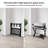 Folding Wood Luggage Rack with Shelf-123099036-121429814