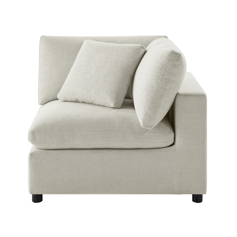 Chaise de coin Cassandra - Beige, Beige